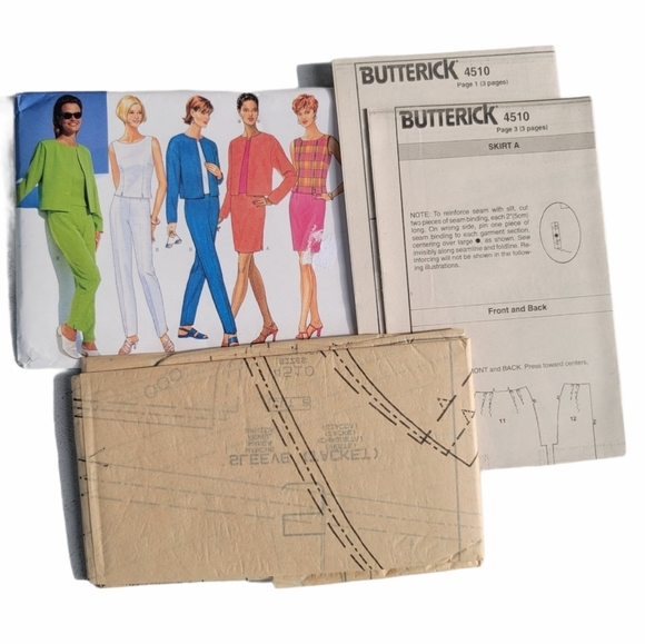 Butterick Sewing Pattern 4510 Vintage Uncut - Picture 4 of 4